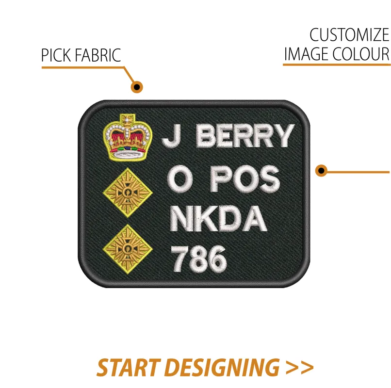 Create Your Own Rectangle Patch (3 x 3.70" Curved Edges) made by CPGear Tactical