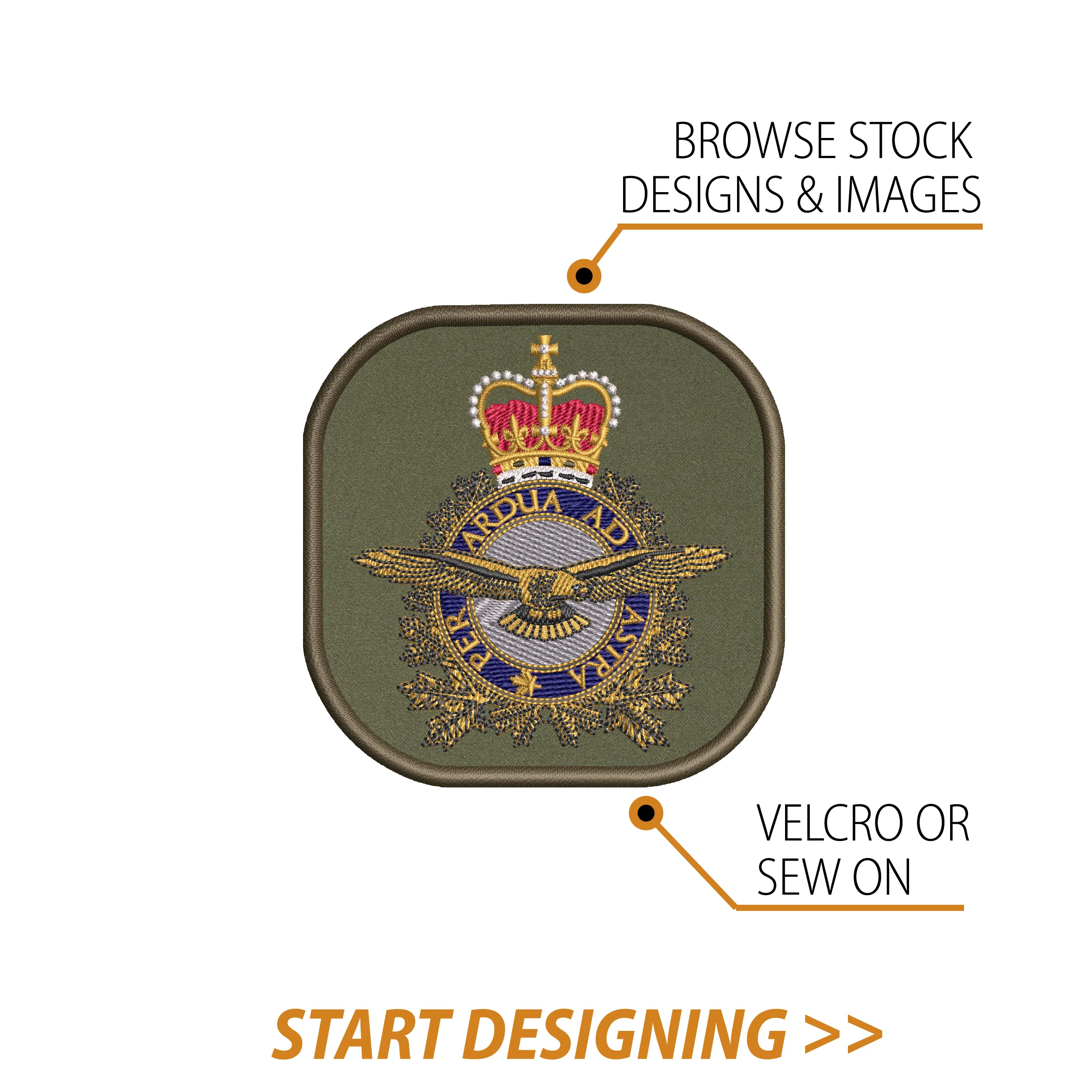 Create Your Own Square Patch (3 x 3" Rounded Corners) sold by CPGear Tactical