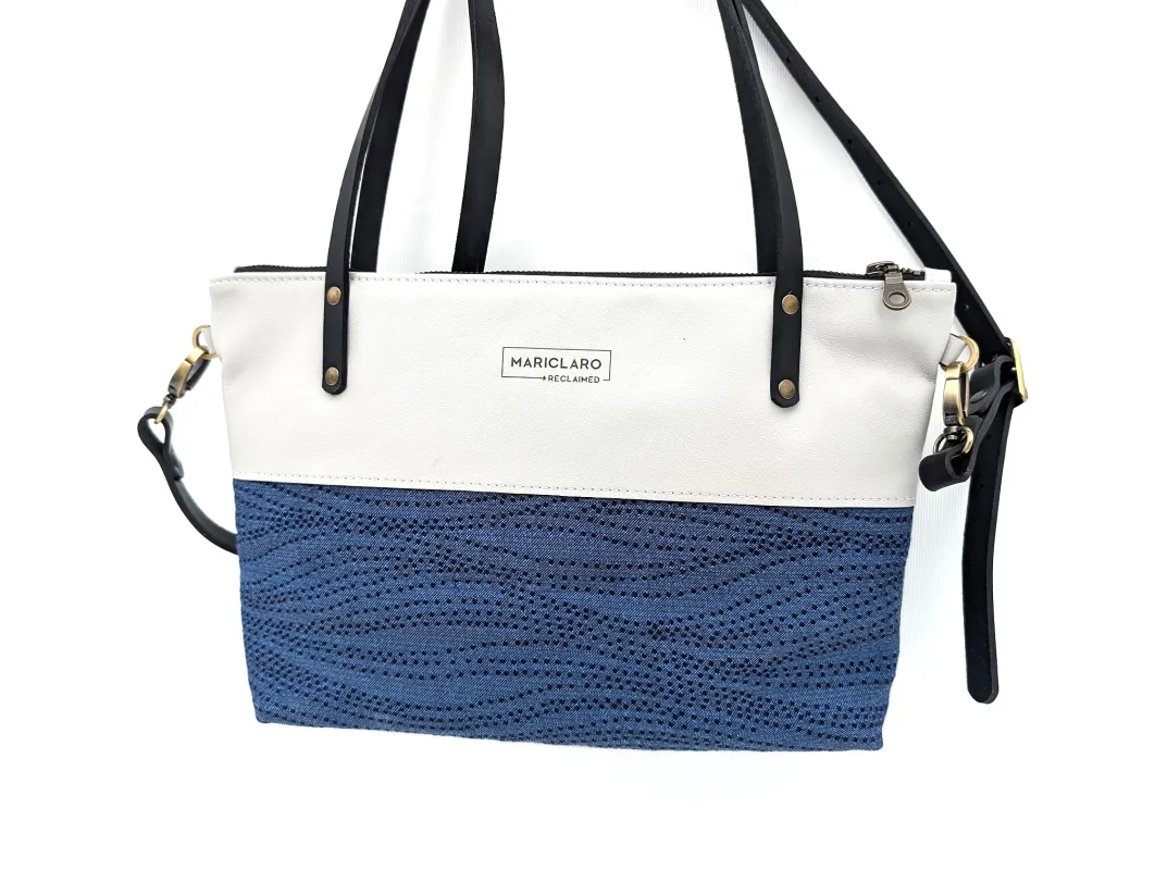 Mariclaro VIE Purse - Vintage Air Canada Material Blue made by Mariclaro