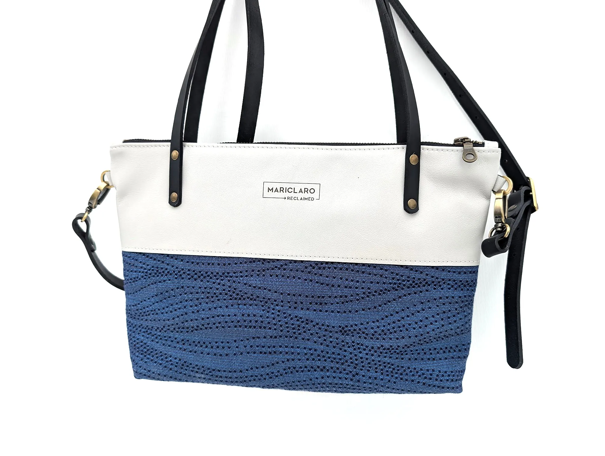 Mariclaro VIE Purse - Vintage Air Canada Material Blue sold by Mariclaro