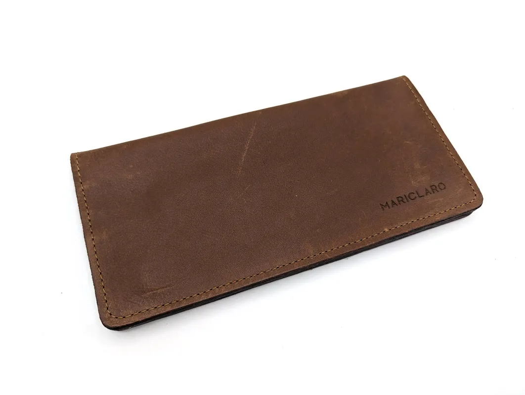 Mariclaro Long Wallet - Distressed Brown made by Mariclaro