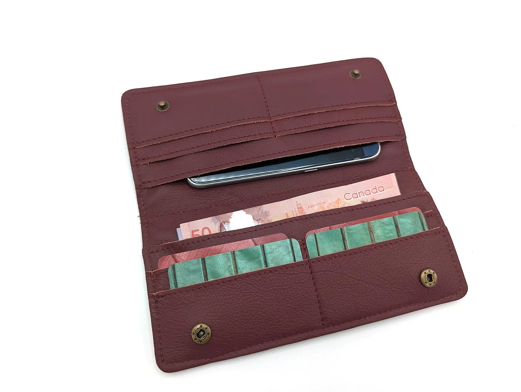 Mariclaro Long Wallet - Burgundy sold by Mariclaro product image thumbnail 5