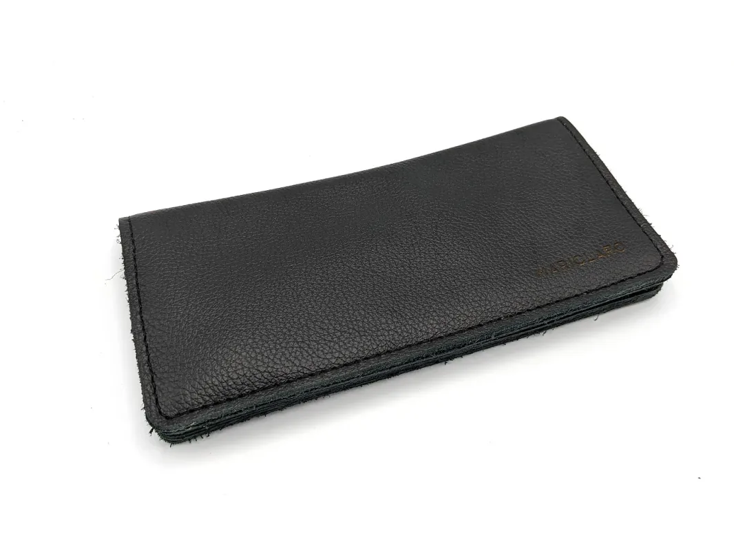 Mariclaro Long Wallet - Black Leather made by Mariclaro