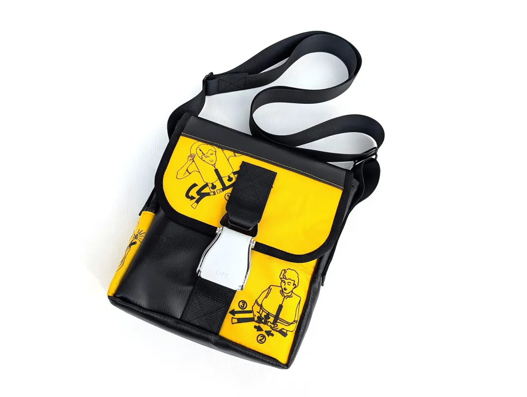 Mariclaro Mini Messenger Bag - Aircraft Life Vests made by Mariclaro
