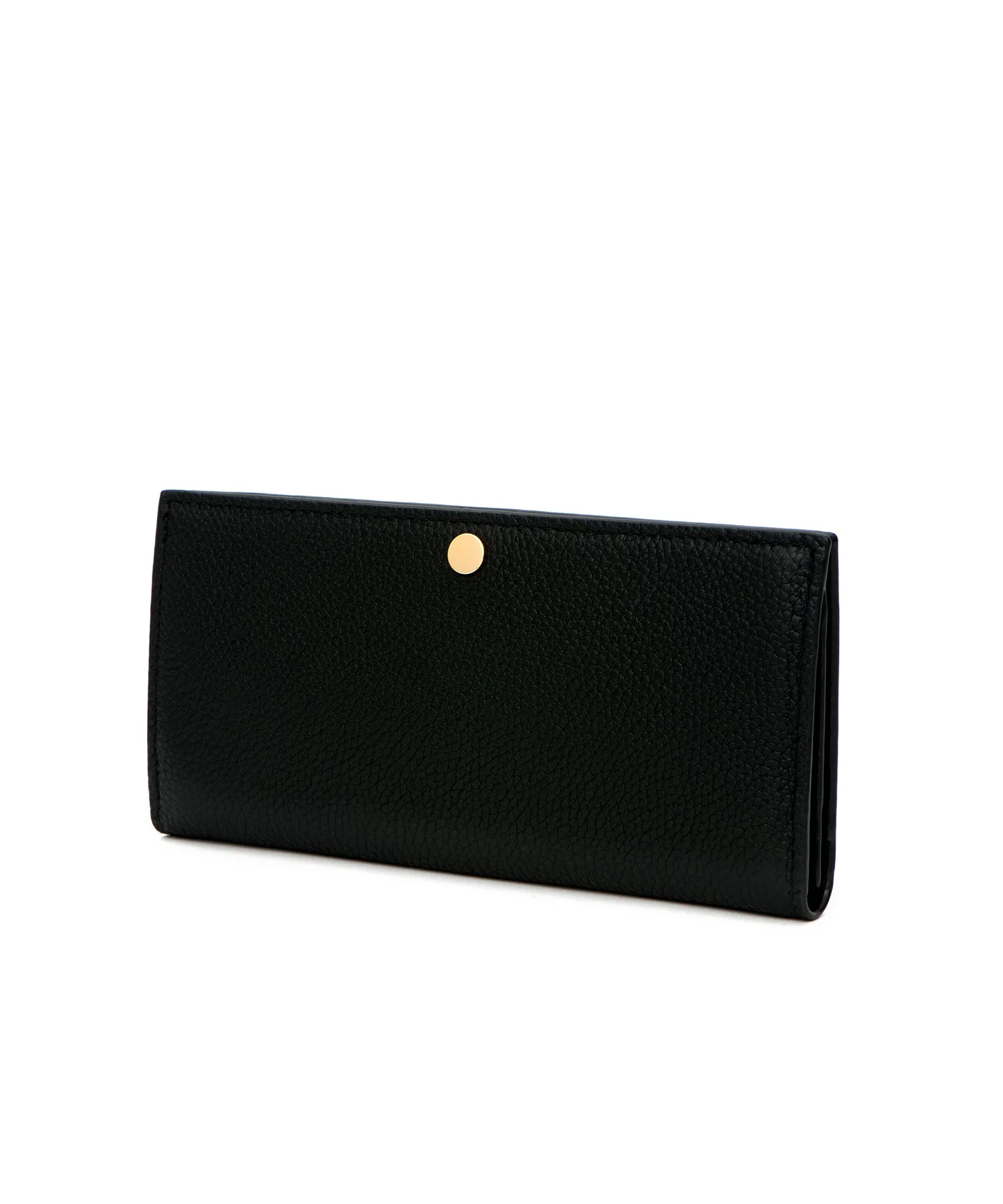 Adonis: A slim, long black leather designer wallet sold by Anscel product image thumbnail 3
