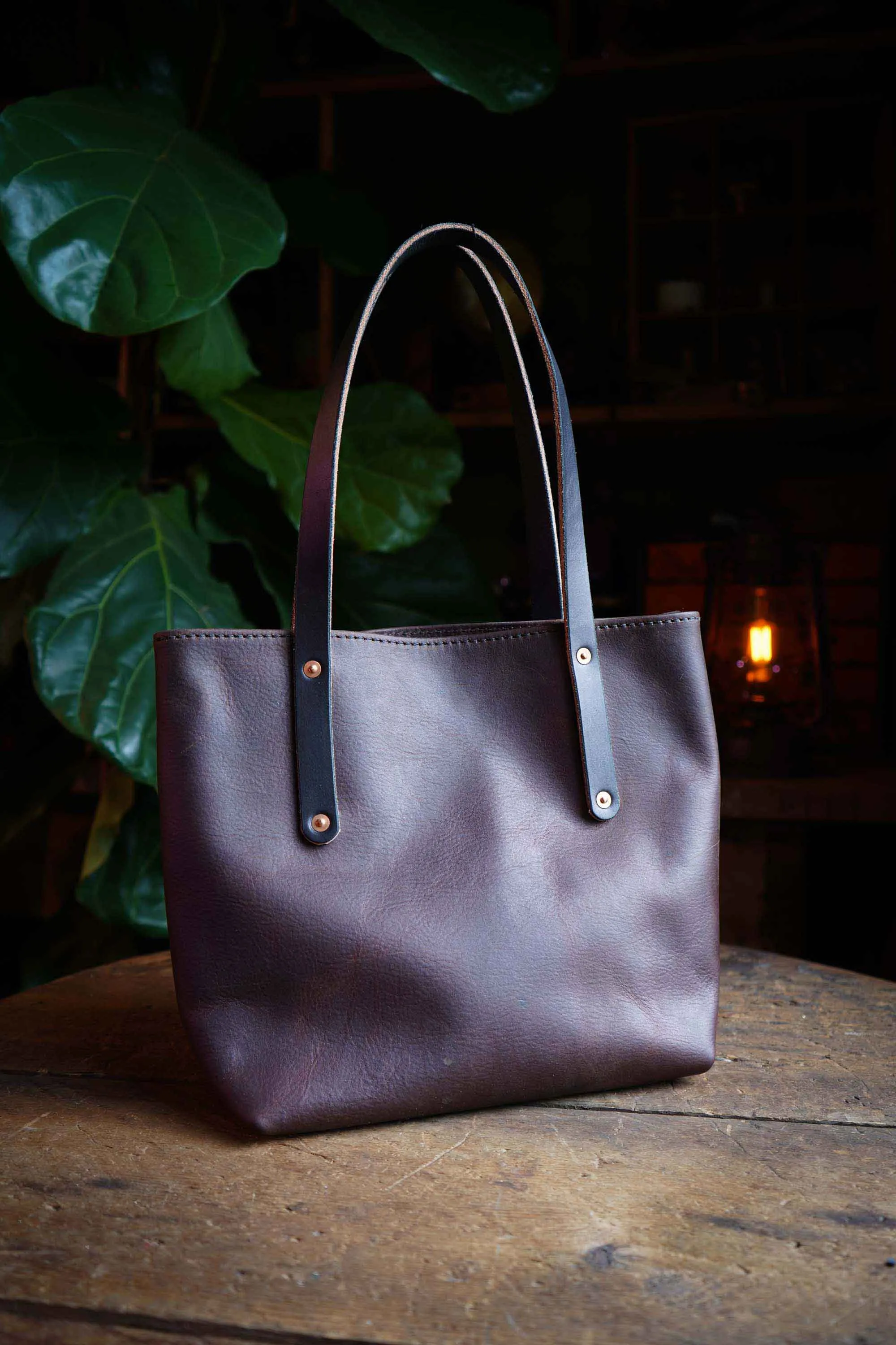 Mini Leather Tote Bag sold by Hammerthreads product image thumbnail 3