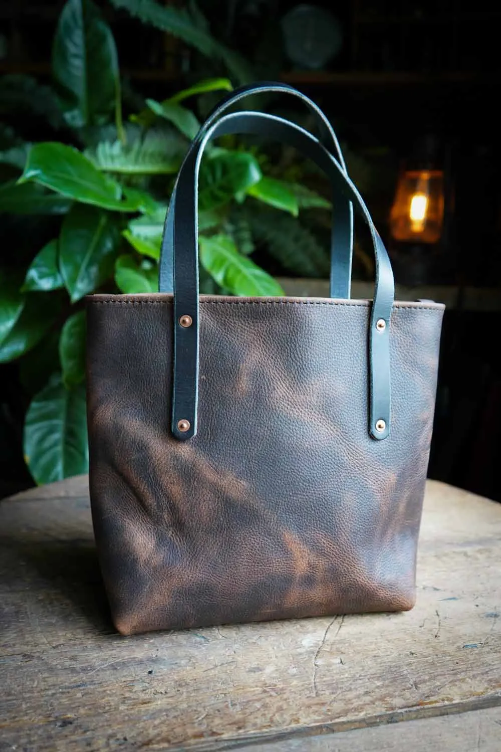 Mini Leather Tote Bag sold by Hammerthreads