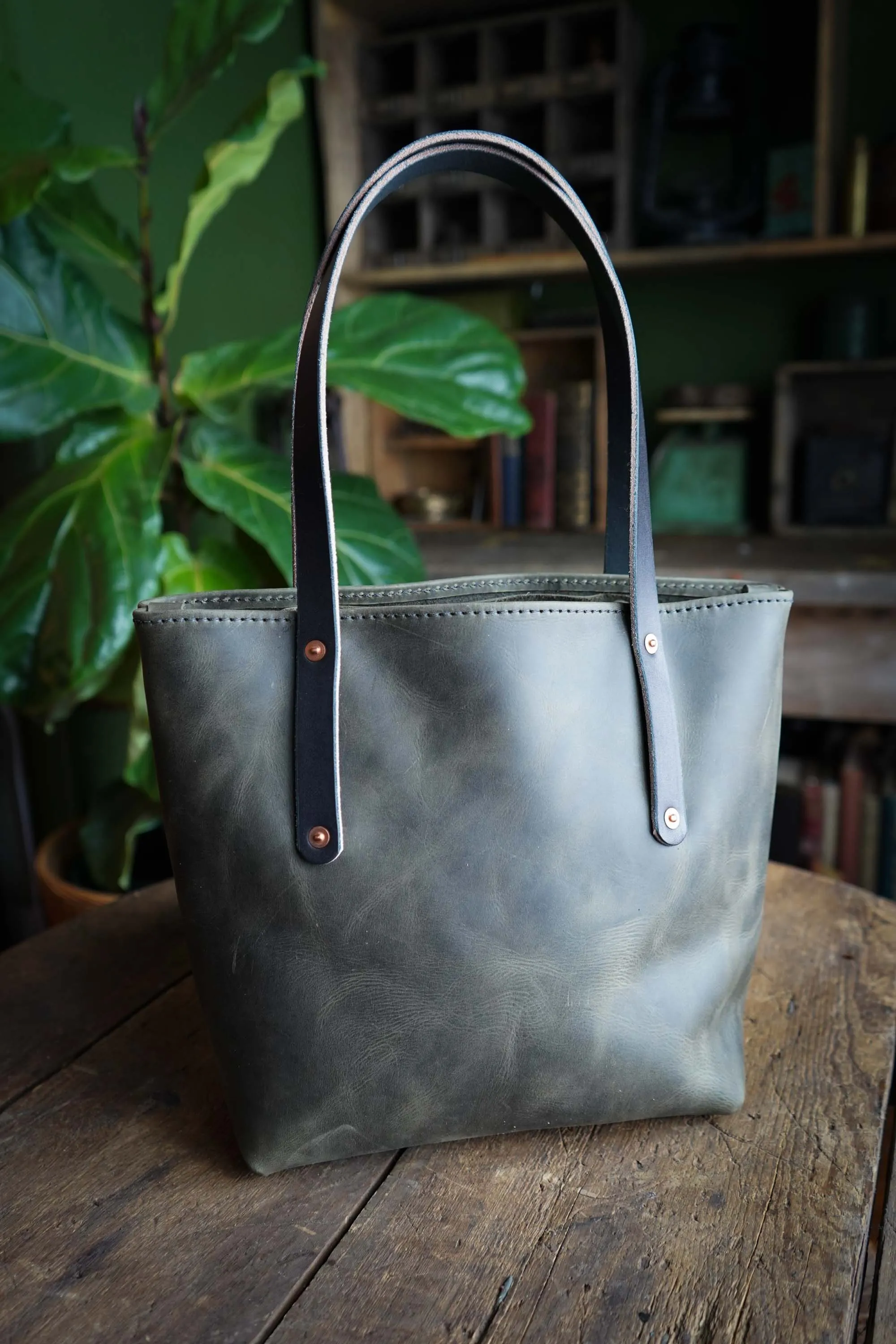 Mini Leather Tote Bag sold by Hammerthreads product image thumbnail 5