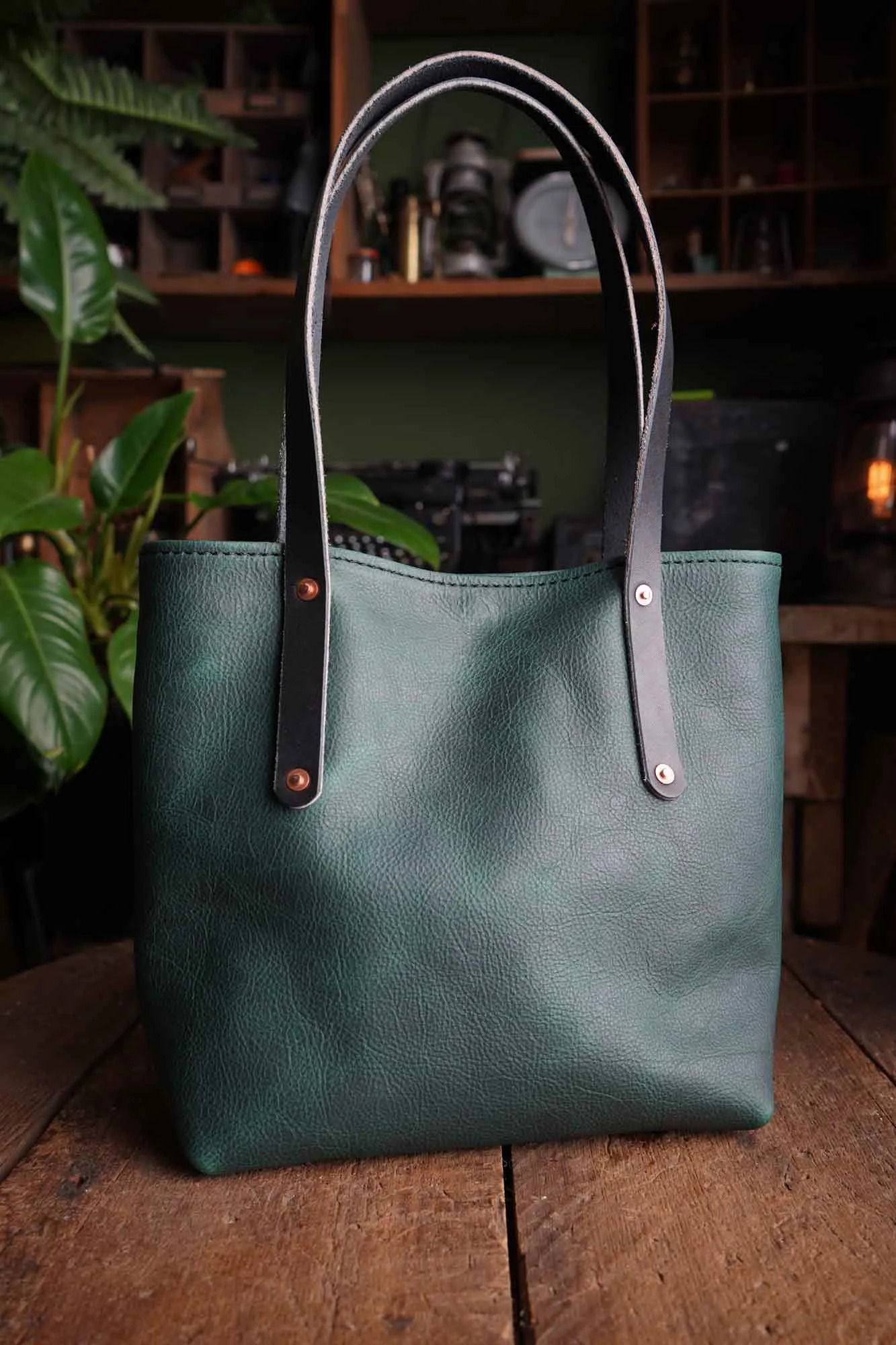 Mini Leather Tote Bag sold by Hammerthreads product image thumbnail 4