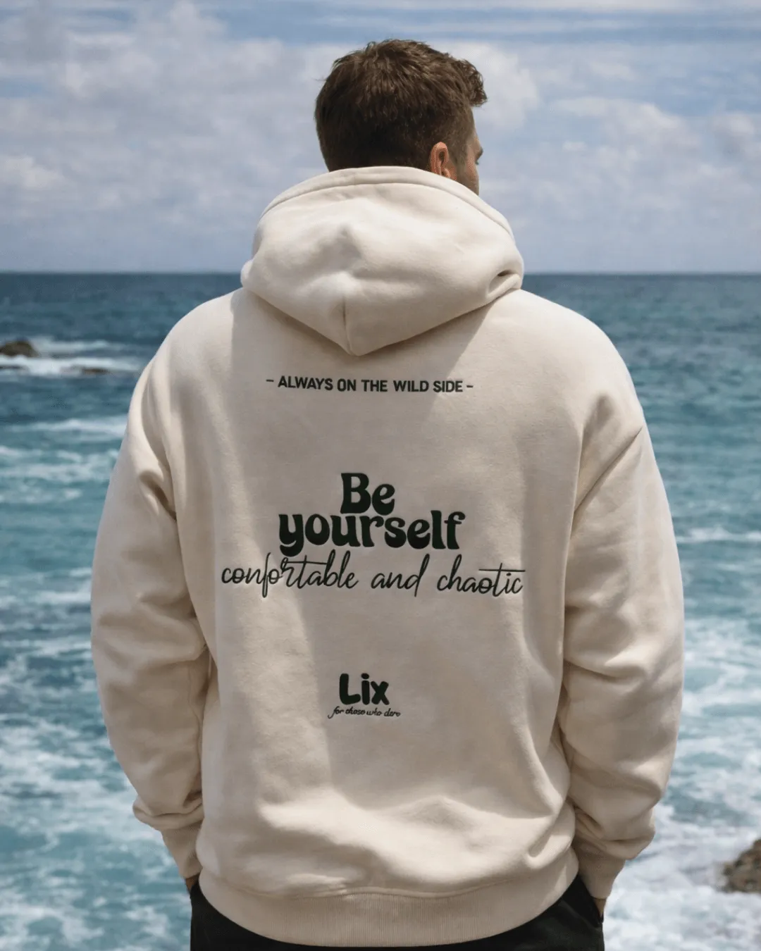 Hoodie Surf Crew | BEIGE sold by LIX DESIGN product image thumbnail 2