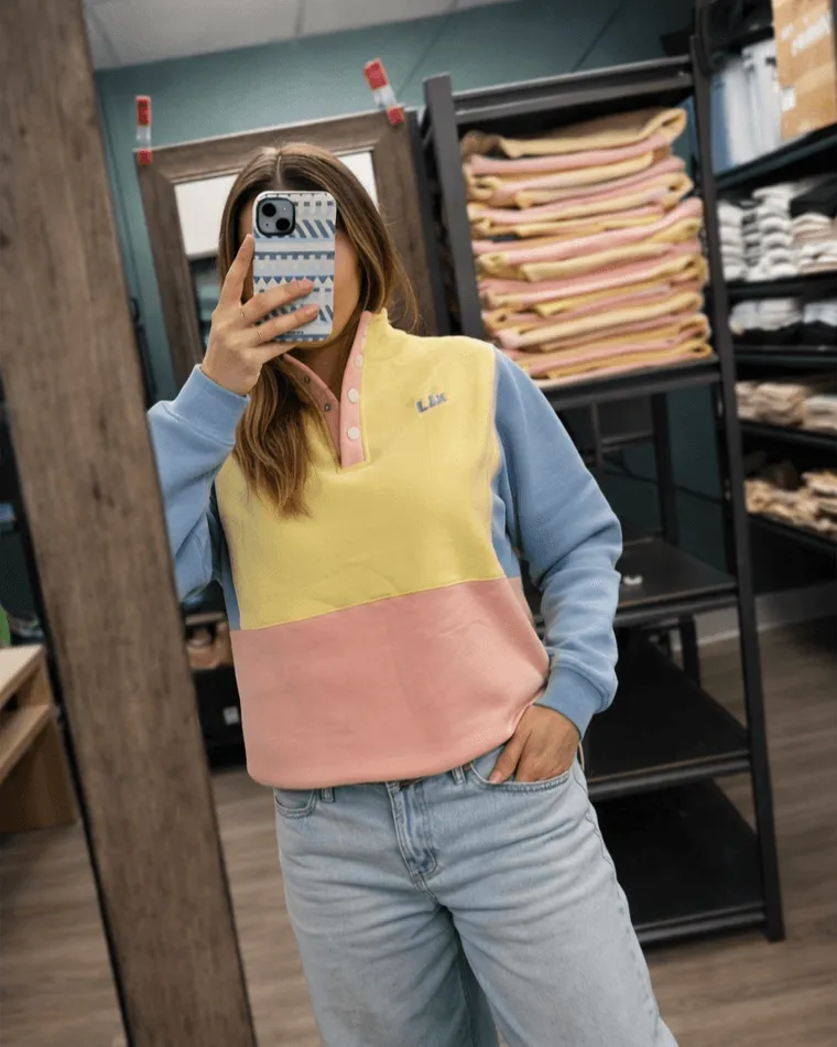Pink Colorblock Crewneck sold by LIX DESIGN product image thumbnail 4