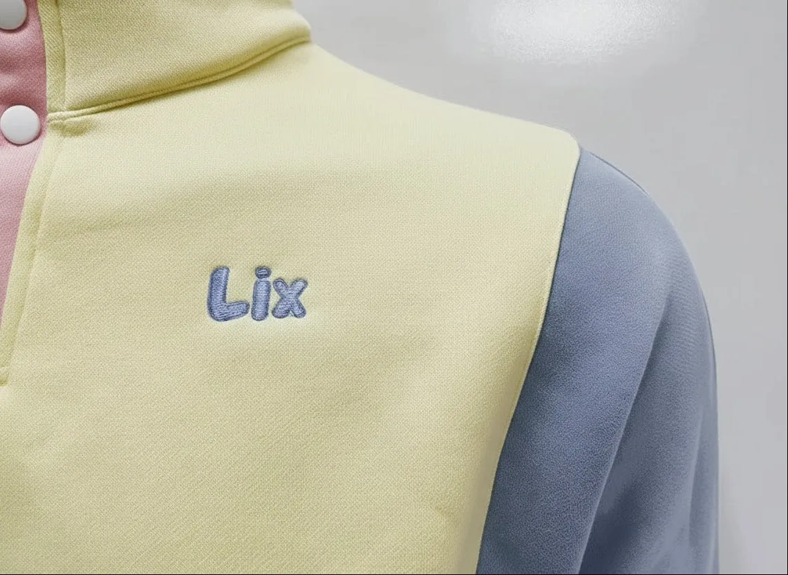 Pink Colorblock Crewneck sold by LIX DESIGN product image thumbnail 5
