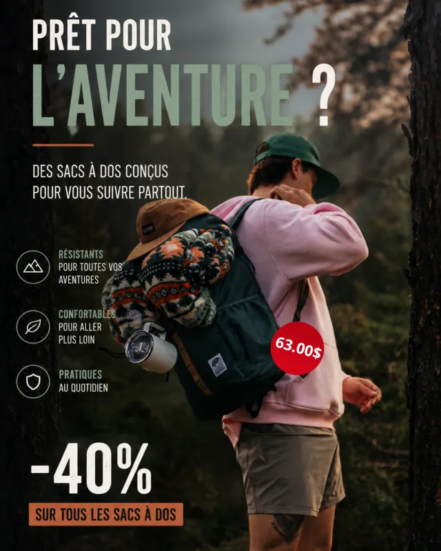 Sac à dos Aventure Émeraude made by LIX DESIGN