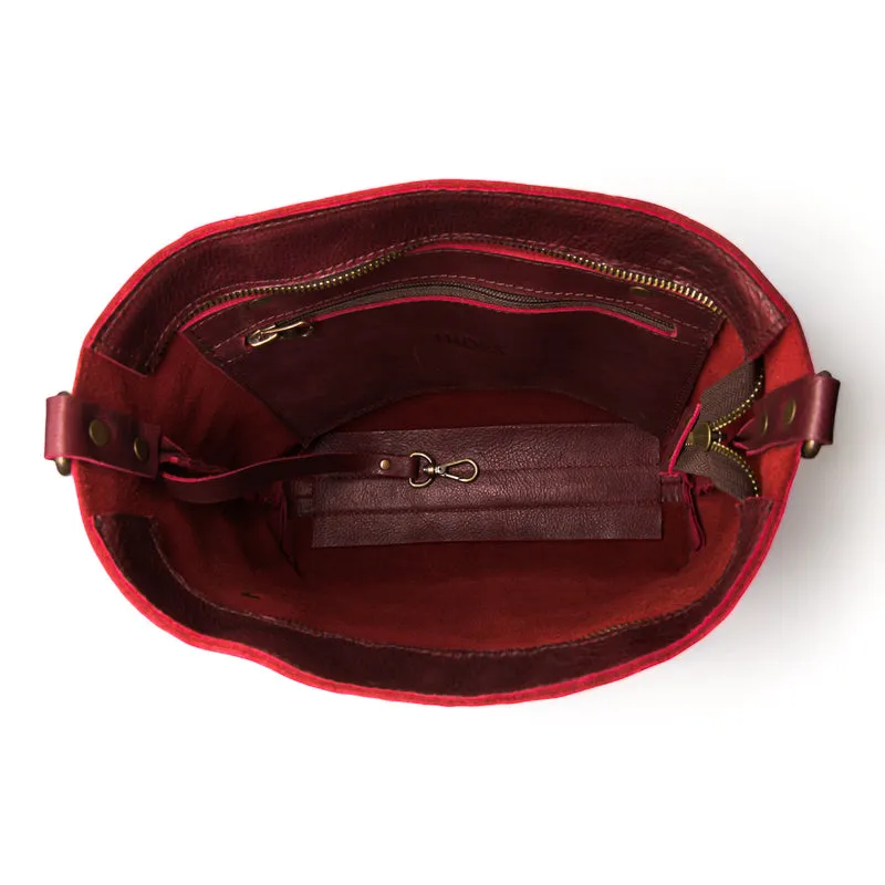 Bordeaux Mini Tote sold by Hides Leather product image thumbnail 5