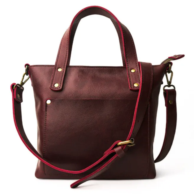 Bordeaux Mini Tote sold by Hides Leather product image thumbnail 2