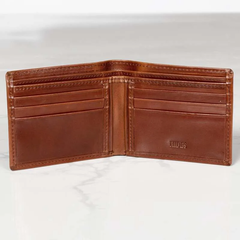 6 Cards Leather Wallet - Serena Brown made by Hides Leather