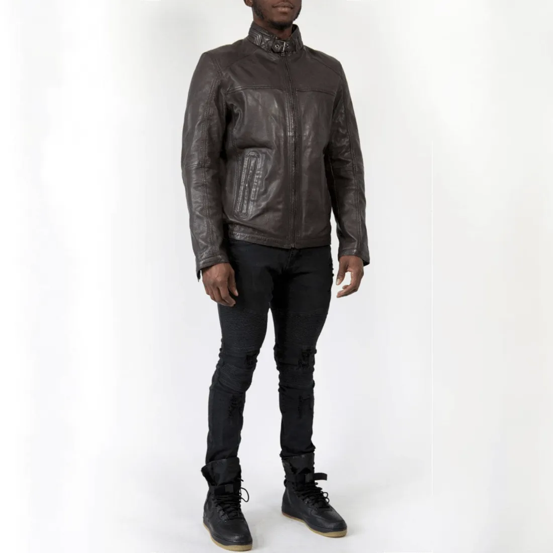 Robbie Leather Jacket - Brown sold by Hides Leather product image thumbnail 2