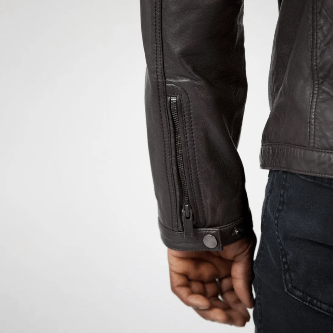 Robbie Leather Jacket - Brown sold by Hides Leather product image thumbnail 5