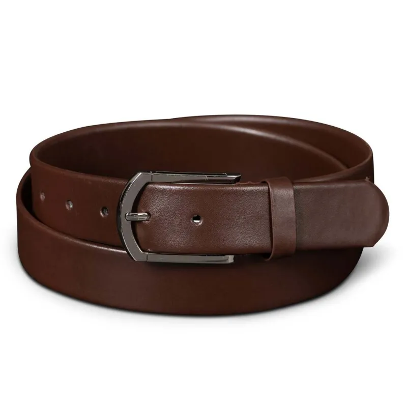 Classic Leather Dress Belt - Brown made by Hides Leather