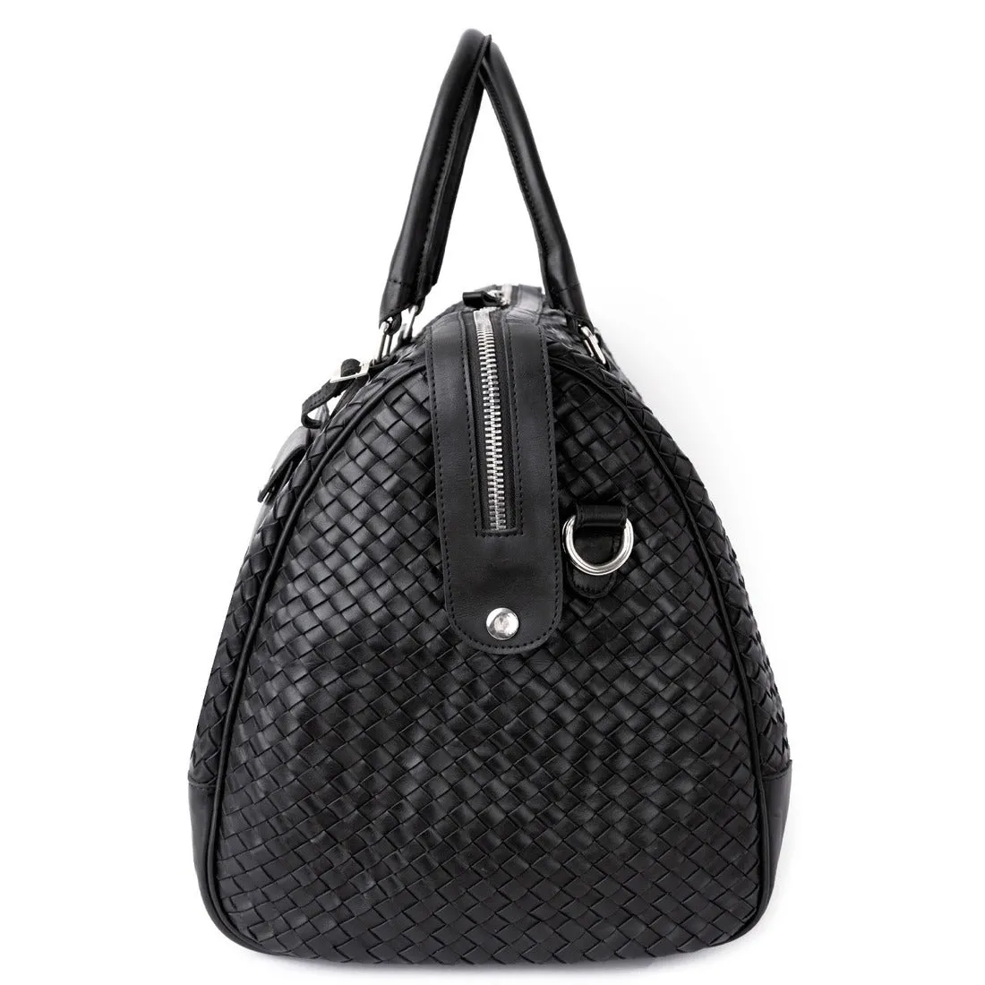 Woven Leather Duffle 50L sold by Hides Leather product image thumbnail 5