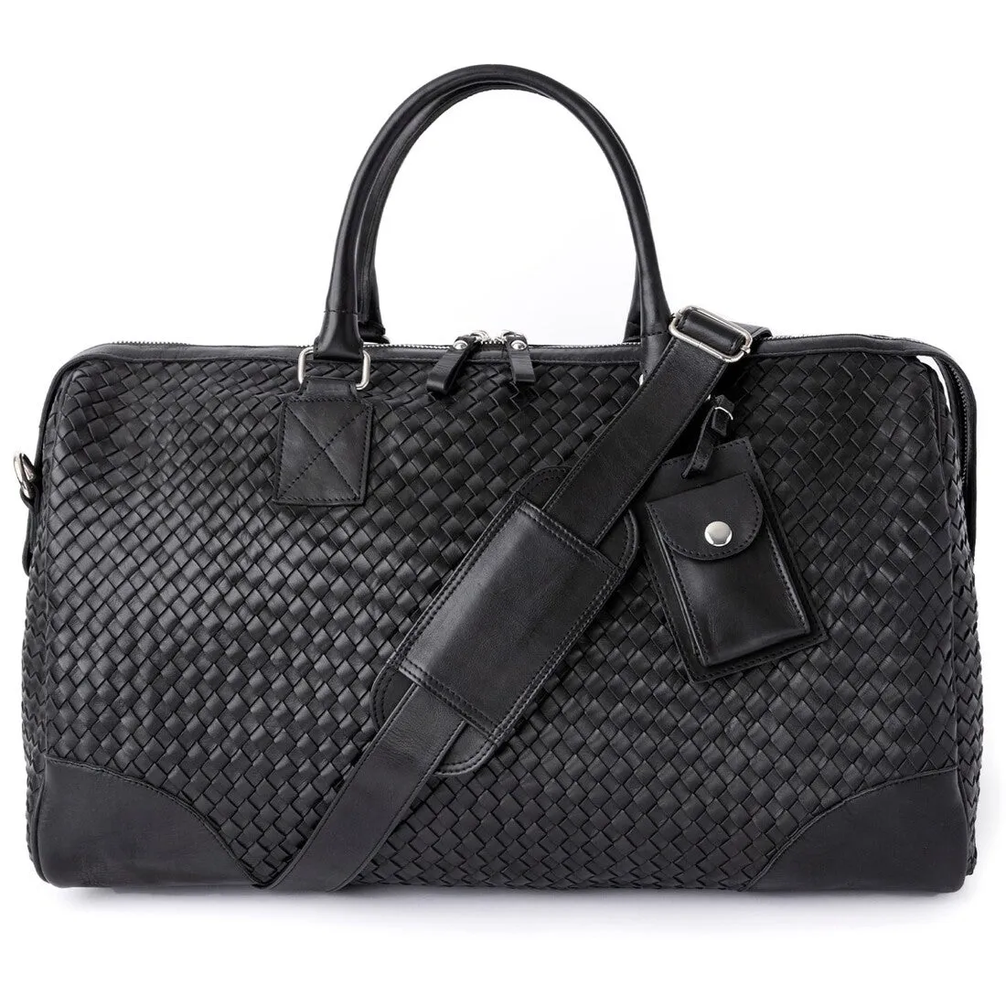 Woven Leather Duffle 50L sold by Hides Leather product image thumbnail 3