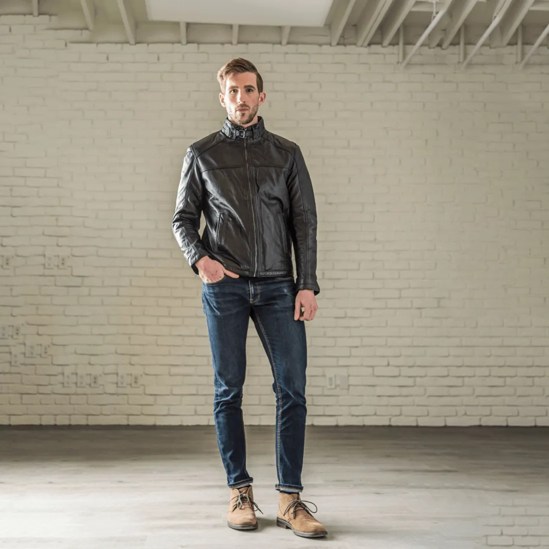 Robbie Leather Jacket - Black sold by Hides Leather product image thumbnail 5