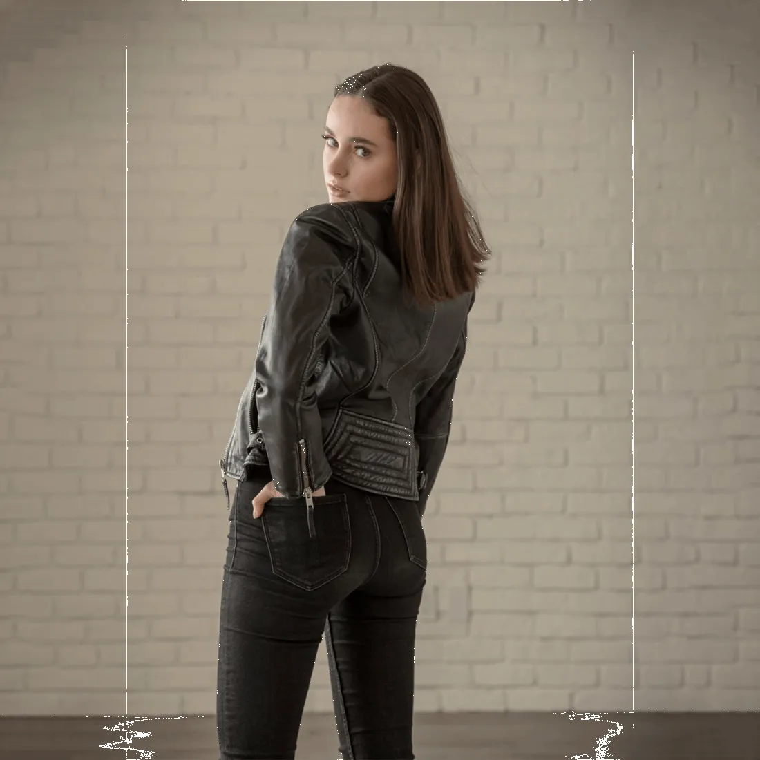 Sidney Leather Biker Jacket sold by Hides Leather product image thumbnail 5
