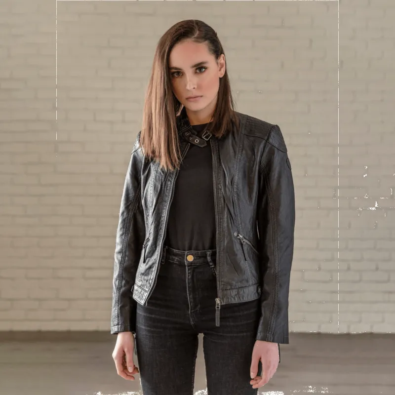 Stacey Leather Jacket made by Hides Leather