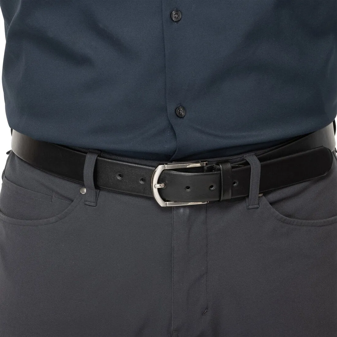Classic Leather Dress Belt - Black sold by Hides Leather product image thumbnail 2