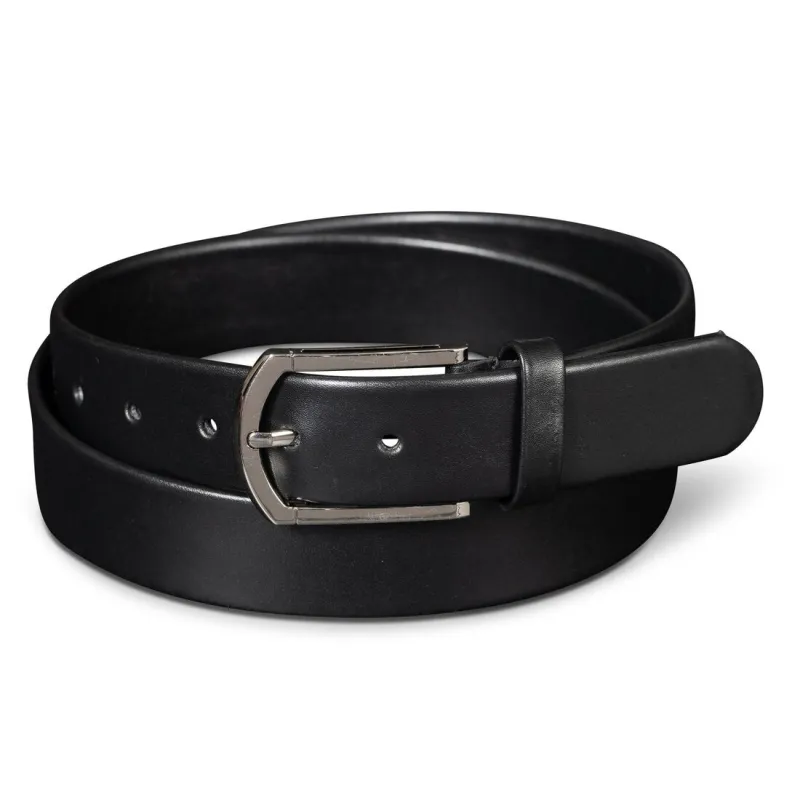 Classic Leather Dress Belt - Black made by Hides Leather