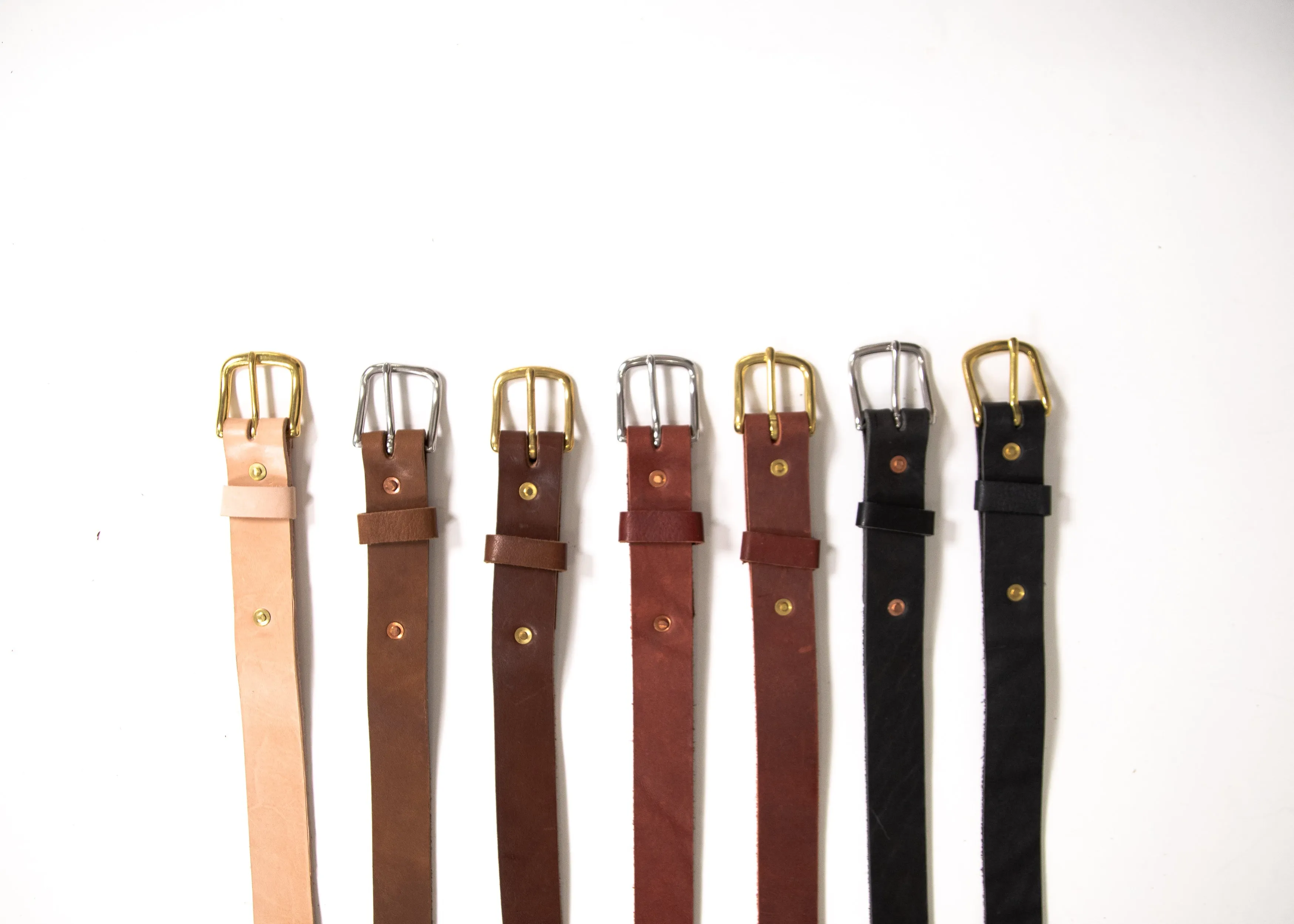Roscoe Belt - 1 1/4 inch width sold by Earth + Hide