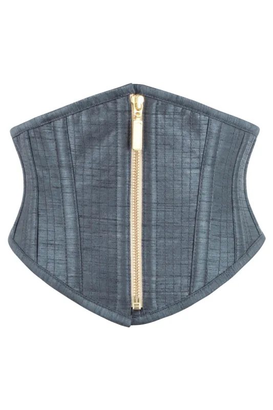 Charcoal Grey Waspie Belt made by Corset Story