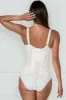 Cream Brocade Expert Waist Training Longline Underbust Corset sold by Corset Story