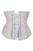 Cream Brocade Expert Waist Training Longline Underbust Corset sold by Corset Story