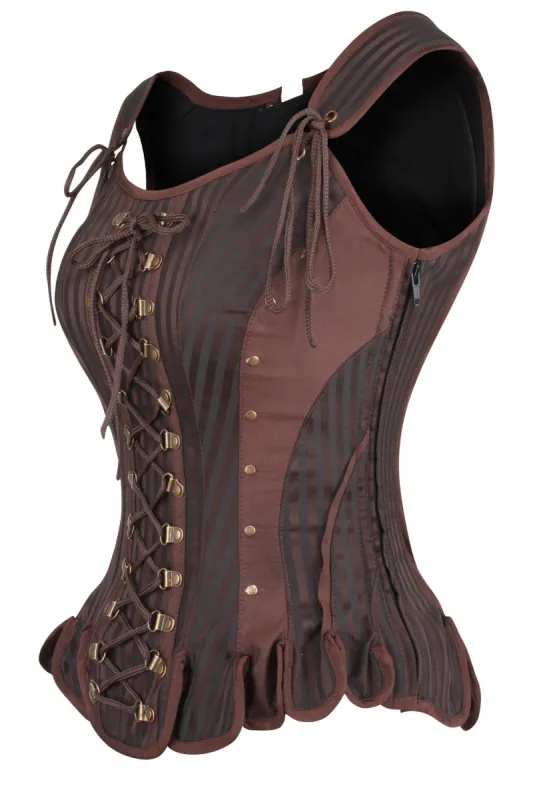 Medieval Inspired Steampunk LARP Corset sold by Corset Story