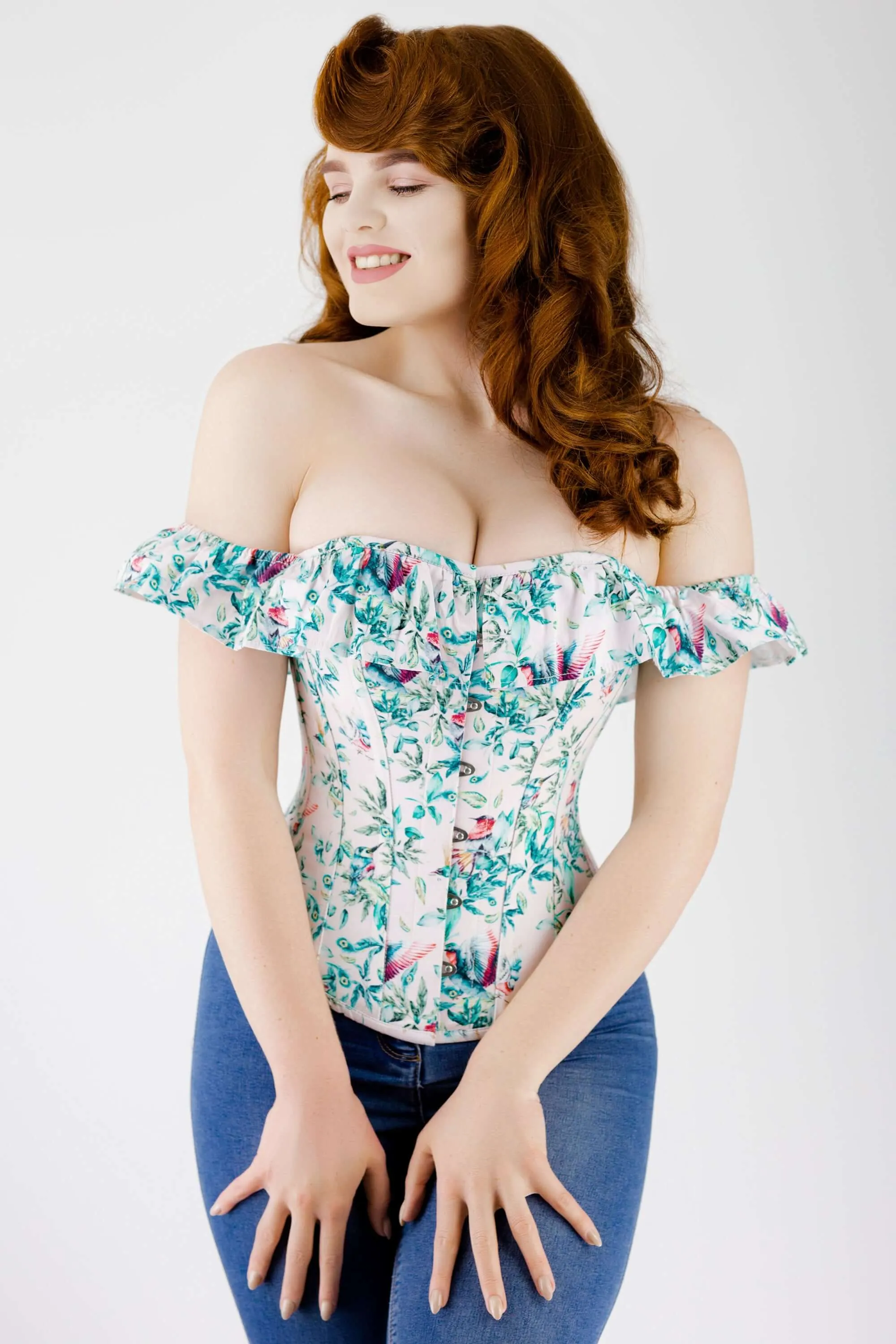 Birds Of Paradise Cold Shoulder Cotton Corset Top sold by Corset Story product image thumbnail 4