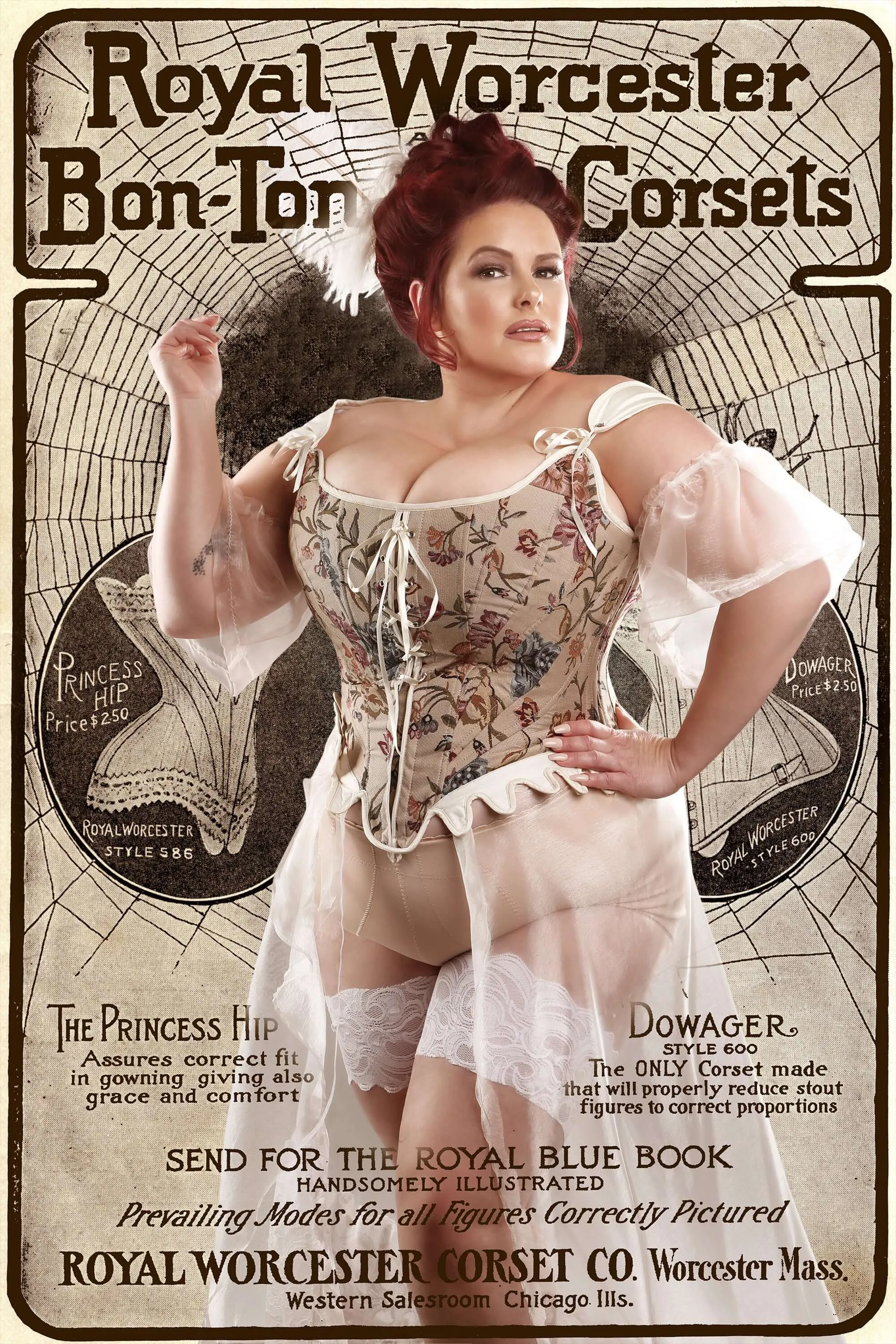 Brocade Steel Boned Historically Inspired Corset sold by Corset Story product image thumbnail 2