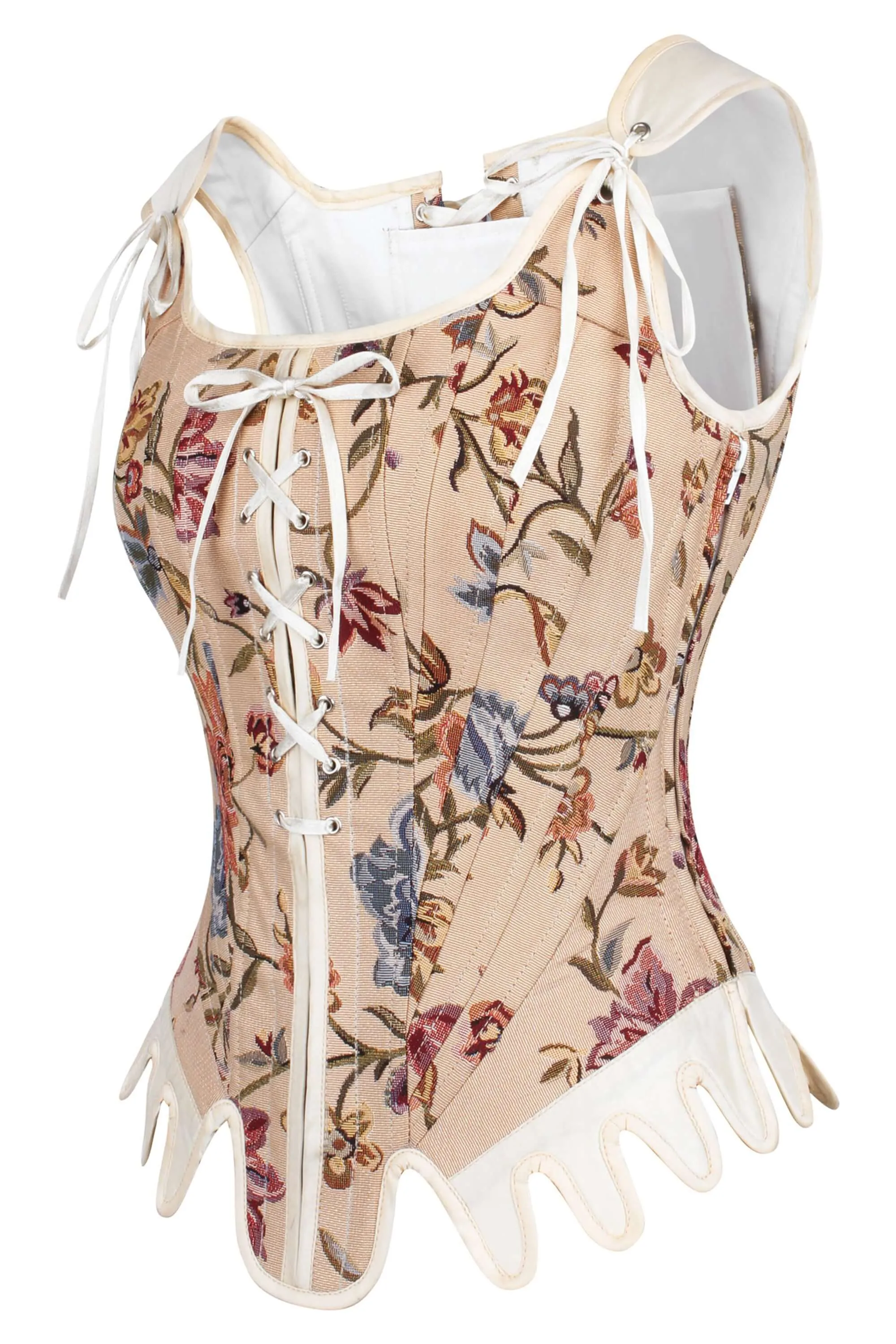 Brocade Steel Boned Historically Inspired Corset sold by Corset Story product image thumbnail 3
