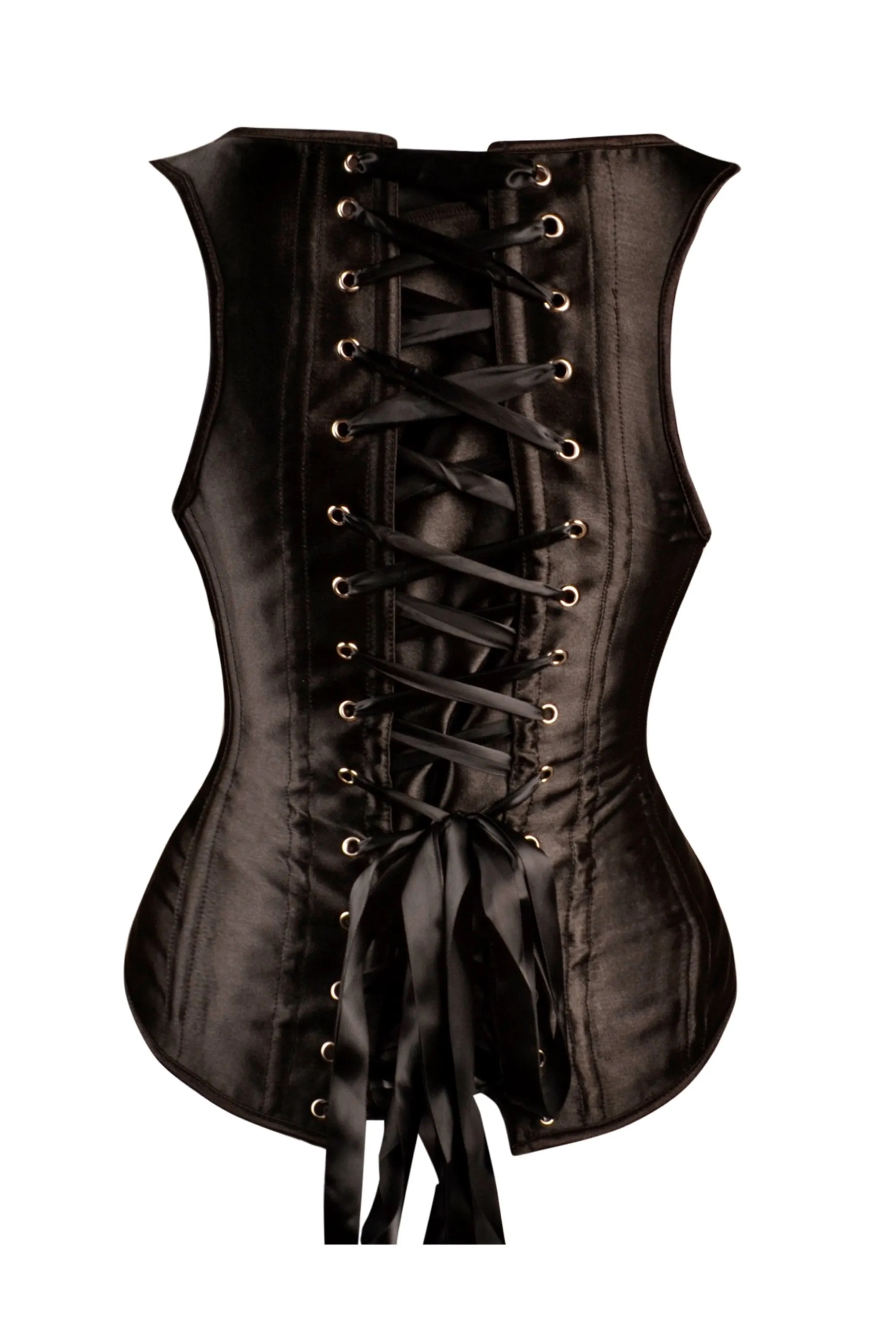 Black High Back Underbust Corset With Straps sold by Corset Story product image thumbnail 5