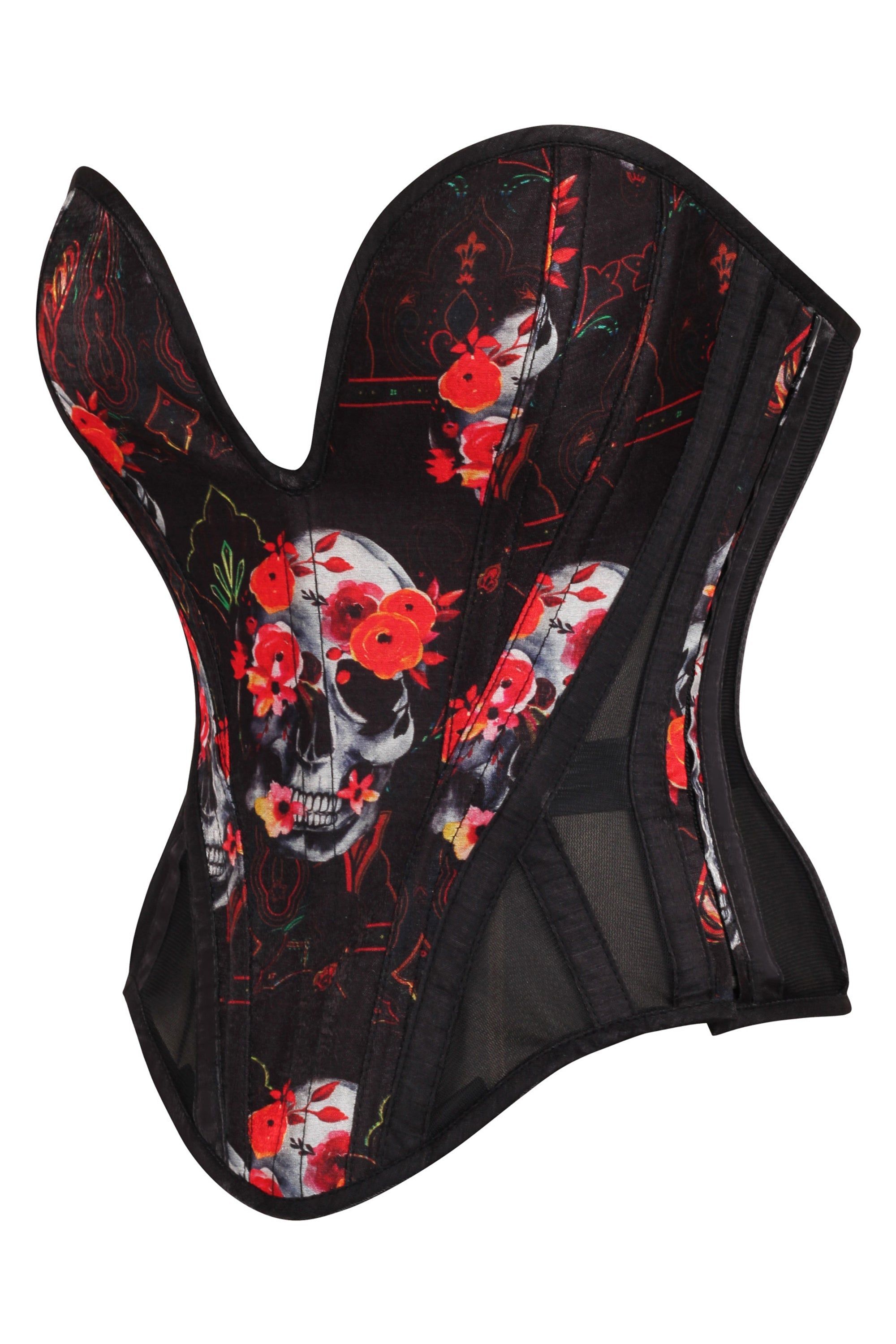 Plunge Sweetheart Gothic Metal Corset sold by Corset Story product image thumbnail 3