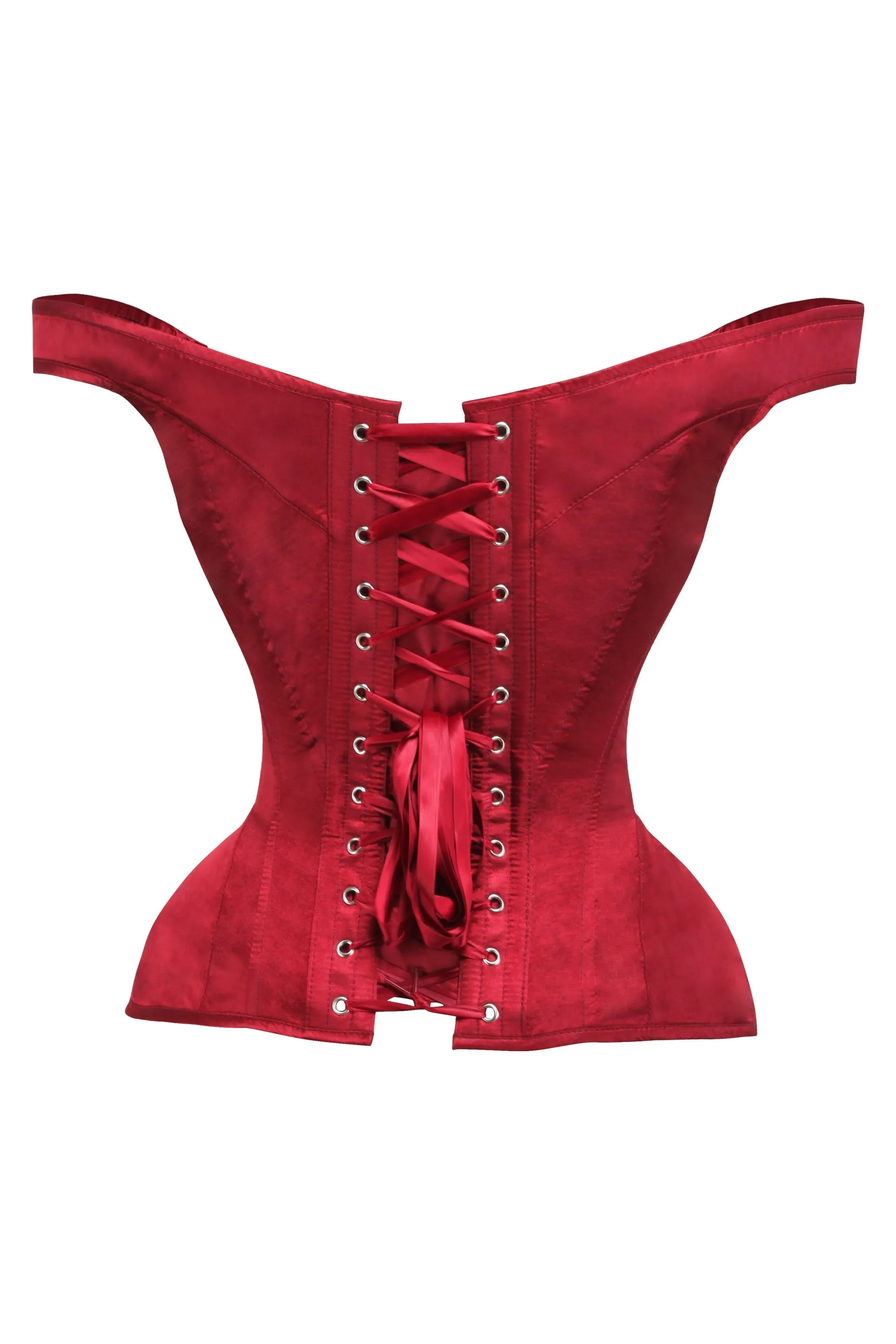 Lipstick Red Sleeved Corset sold by Corset Story product image thumbnail 2