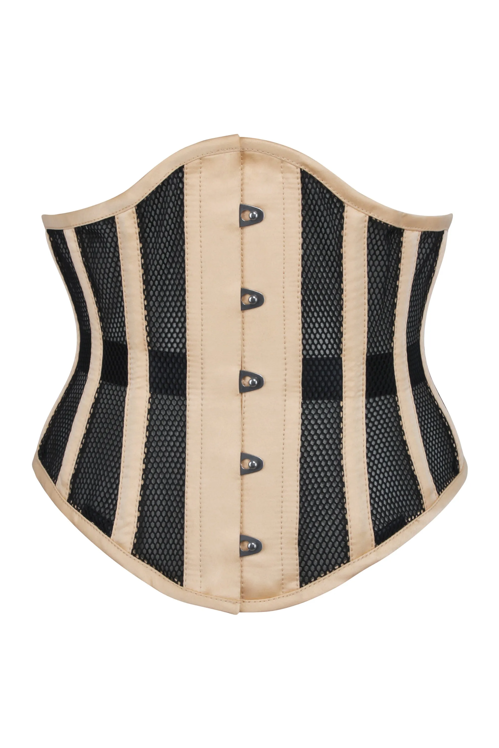 Beige Mesh Waspie Underbust sold by Corset Story