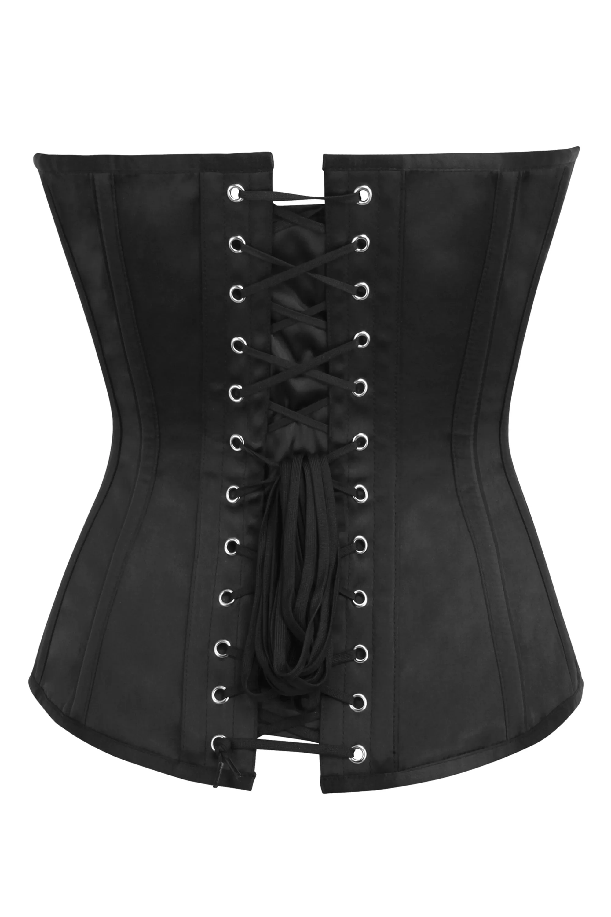 Black Matte Satin Overbust sold by Corset Story product image thumbnail 2