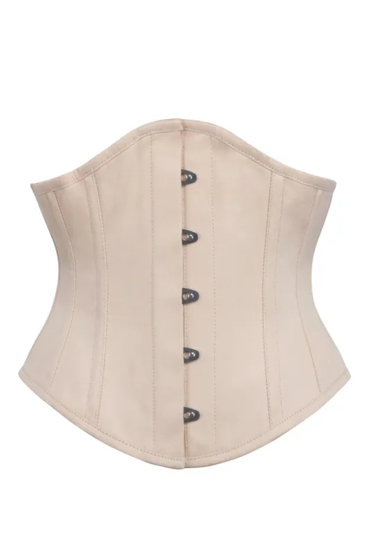 Beige Underbust Waspie Corset sold by Corset Story