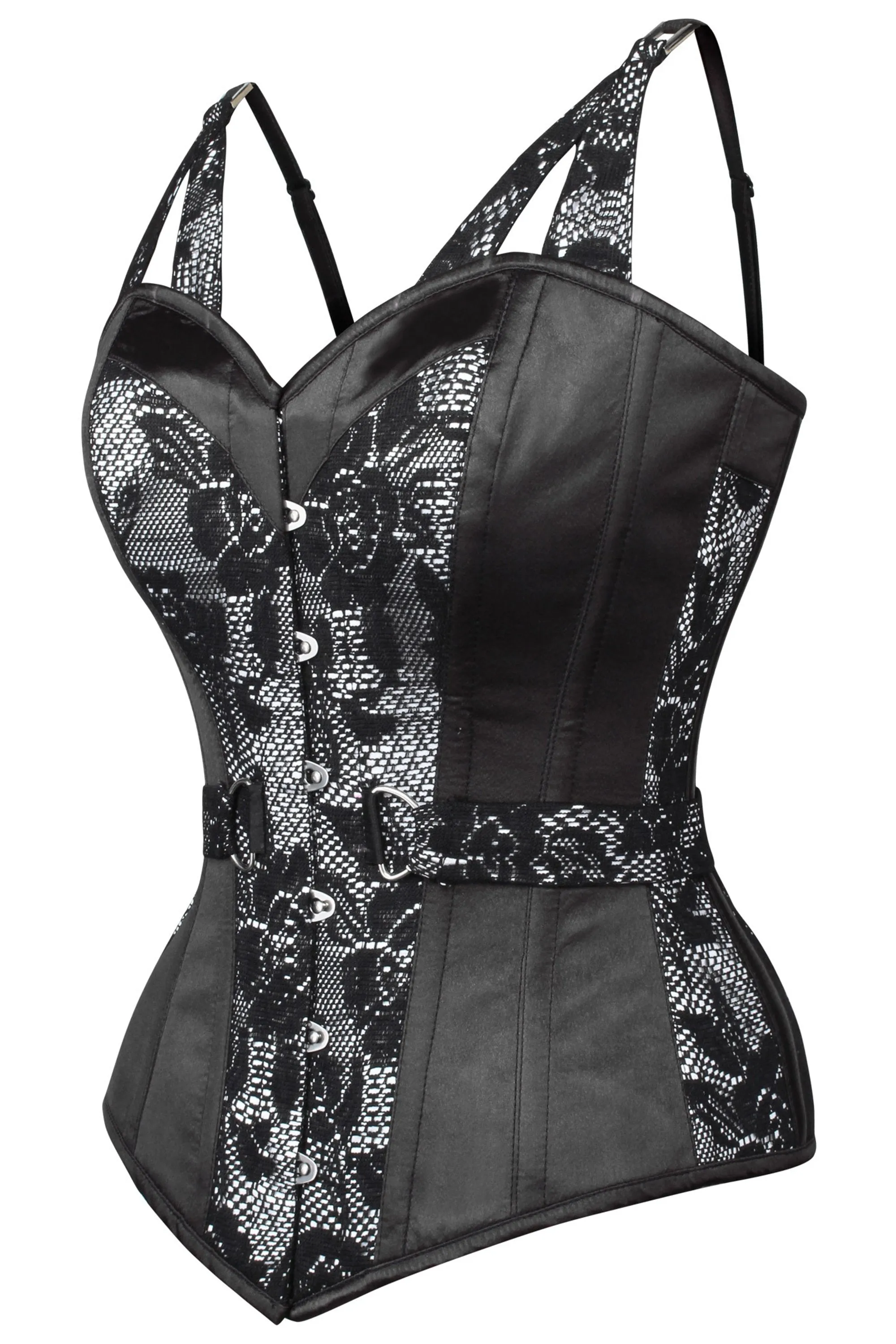 Gothic Inspired Corset Top with Shoulder Straps sold by Corset Story product image thumbnail 3