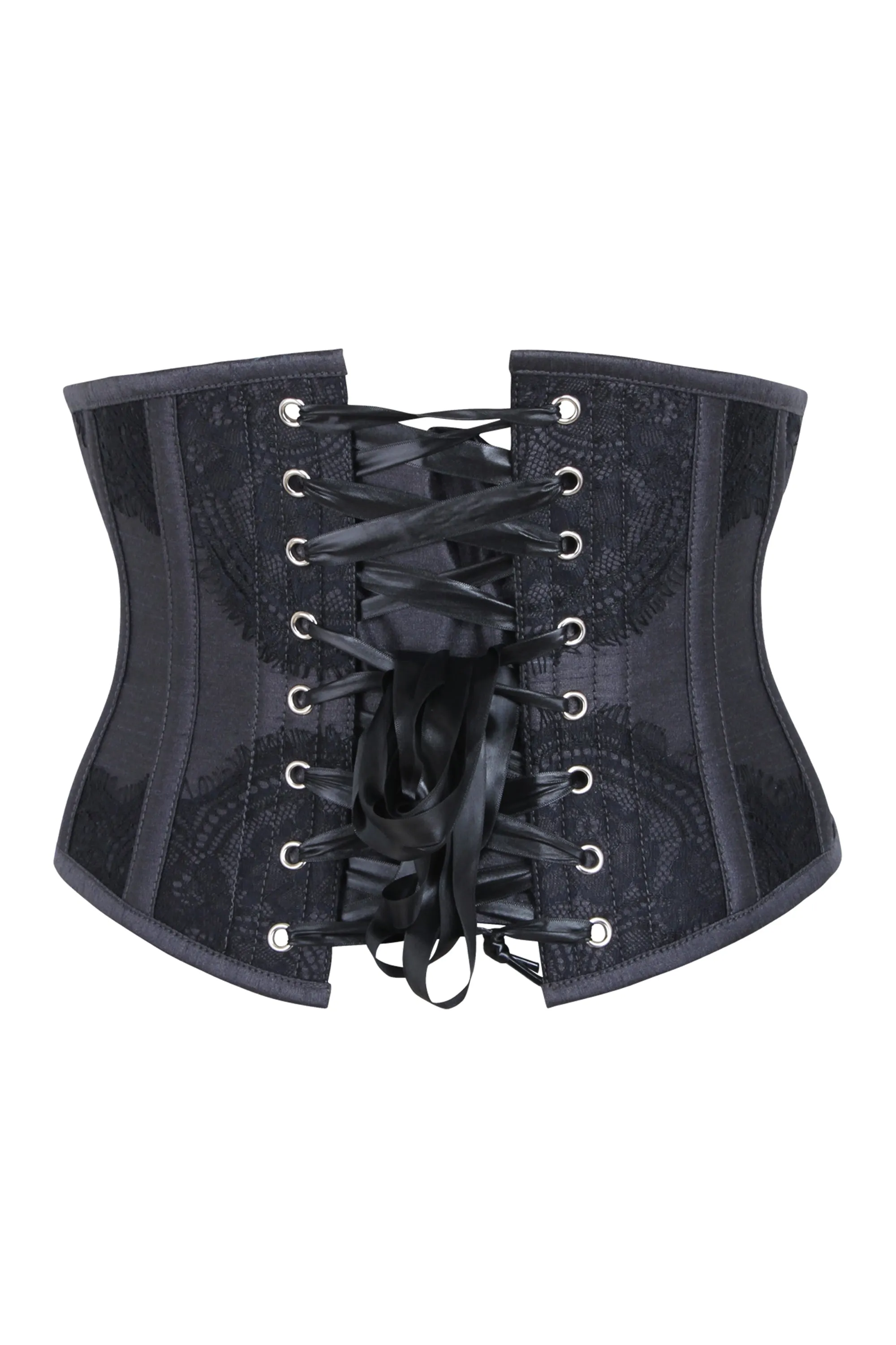 Black Waist Taming Underbust with Decorative Lace sold by Corset Story product image thumbnail 2