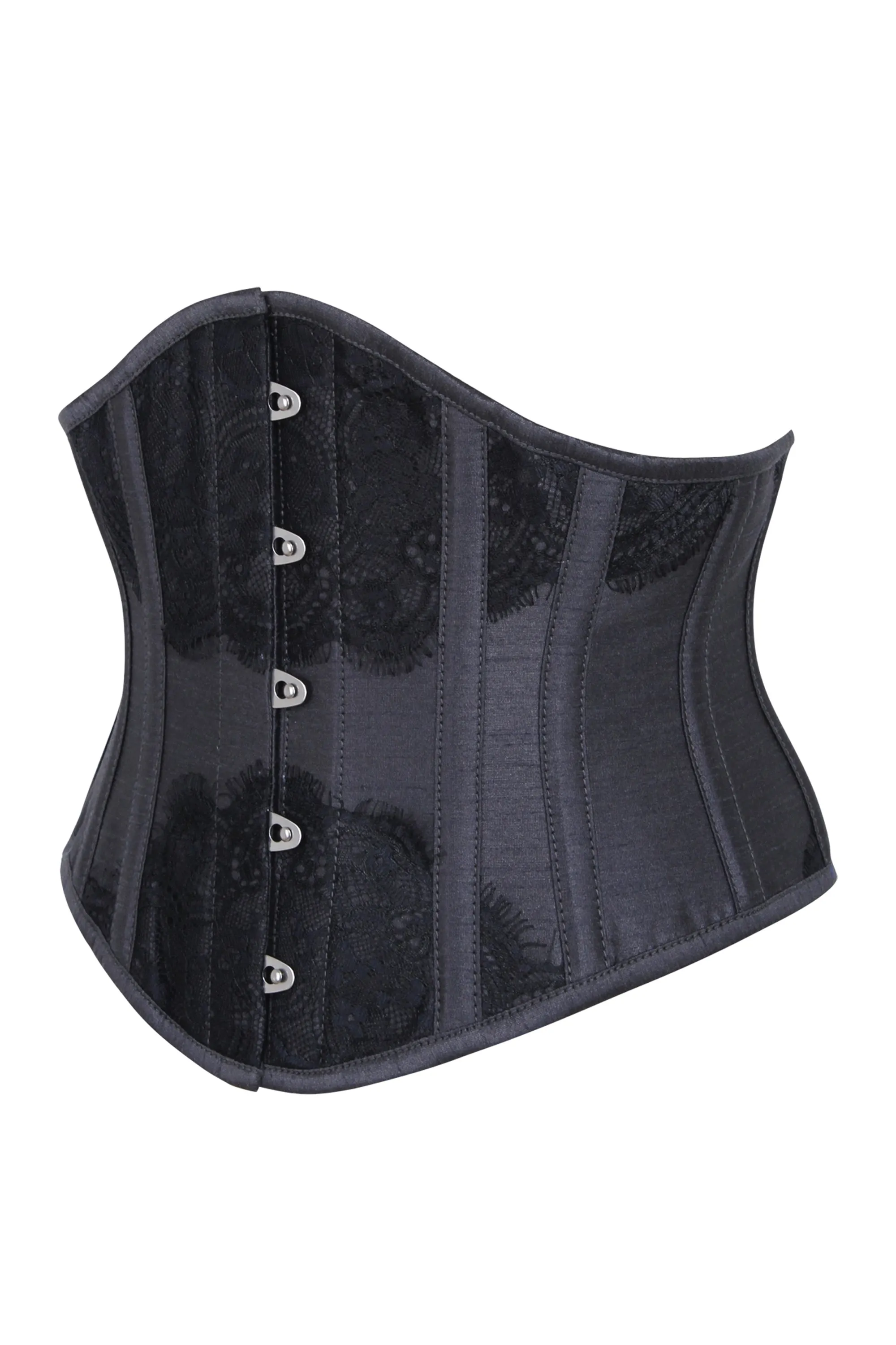 Black Waist Taming Underbust with Decorative Lace sold by Corset Story product image thumbnail 3
