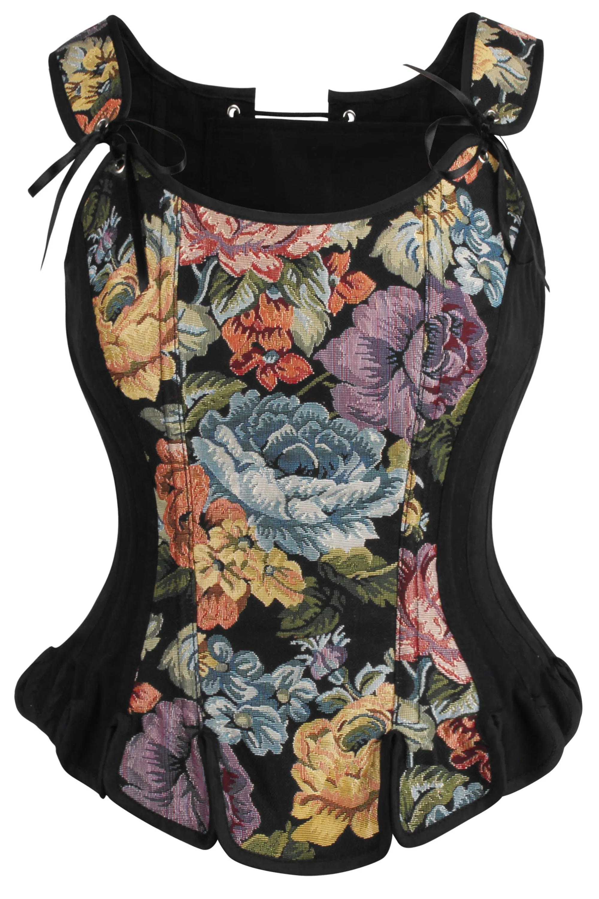 Historically Inspired Brocade Overbust sold by Corset Story product image thumbnail 4