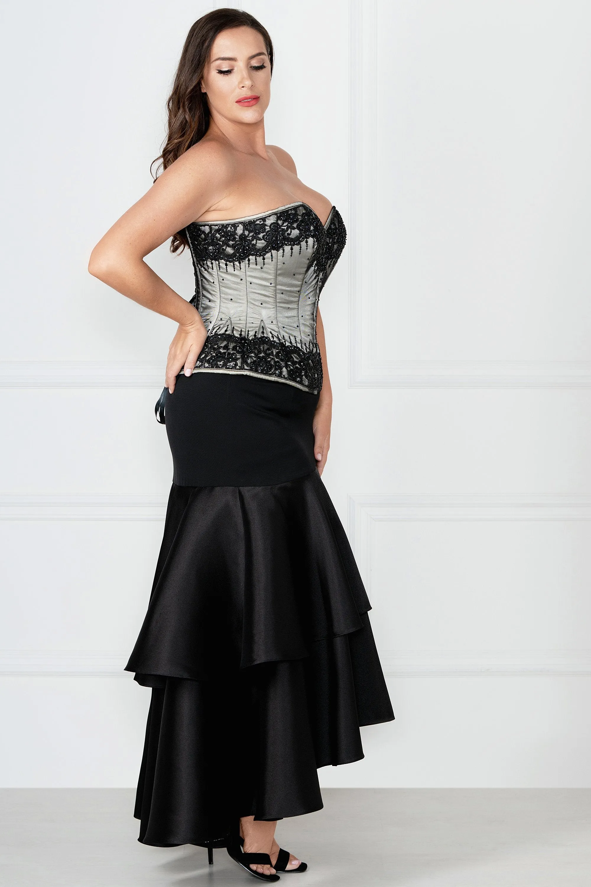 Silver Couture Corset sold by Corset Story product image thumbnail 4