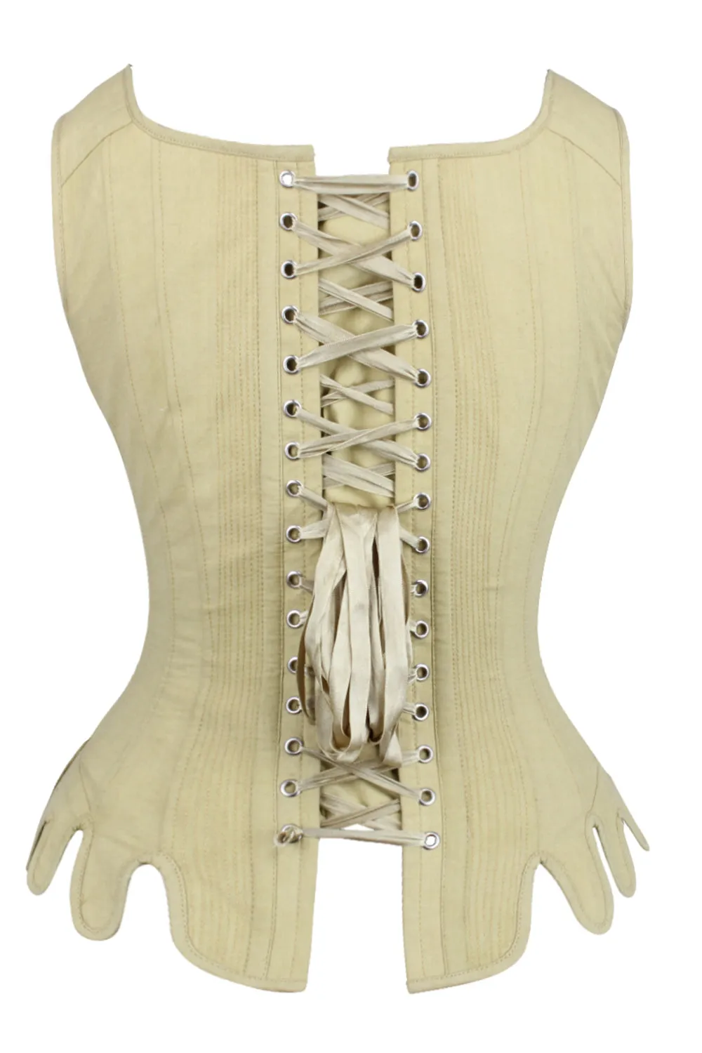 Historically Inspired 1600-1650 Cotton Overbust Corset sold by Corset Story product image thumbnail 3